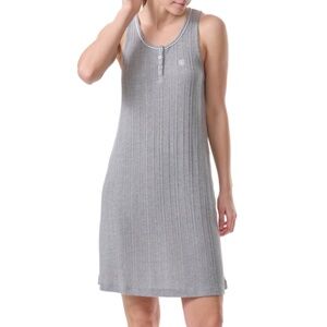 Tommy Hilfiger Women's Sleeveless Tank Sleep Dress - Heather Grey
